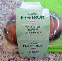 Mängden socker i Free from blueberry muffin