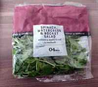 Mängden socker i Spinach, watercress & rocket salad