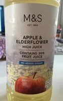 Mängden socker i Apple & Elderflower High Juice