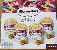 Mängden socker i macadamia but brittle