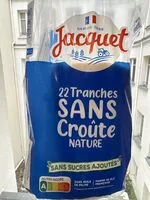 Mängden socker i 22 tranches sans croûte