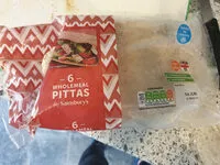 Mängden socker i 6 Wholemeal Pittas