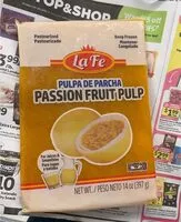 Mängden socker i Passion fruit pulp