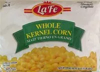 Mängden socker i Whole kernel corn