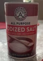 Mängden socker i All Purpose Iodized Salt