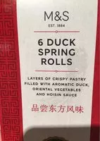 Mängden socker i Duck Spring Rolls