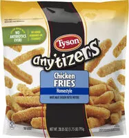 Mängden socker i Any'tizers homestyle chicken fries