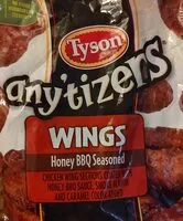 Mängden socker i Tyson any'tizers honey BBQ wings