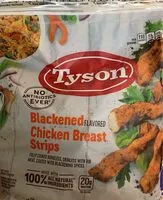 Mängden socker i Blackened flavored unbreaded chicken breast strips