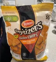 Mängden socker i Any'tizers cheddar & sour cream flavored chicken chips