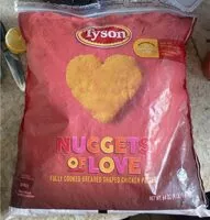 Mängden socker i Heart shaped Chicken nuggets