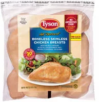 Mängden socker i Boneless skinless chicken breasts
