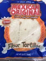 Mängden socker i Tyson, mexican original, flour tortillas