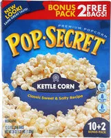 Mängden socker i Premium Popcorn