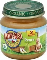 Mängden socker i Organic stage pears