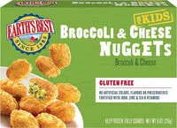Mängden socker i Earths best gluten free broccoli and cheese frozen nuggets