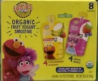 Mängden socker i Organic fruit yougurt smoothie