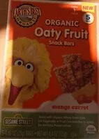 Mängden socker i Mango carrot organic oaty fruit snack bars, mango carrot