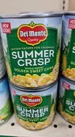 Mängden socker i Whole kernel golden sweet corn - Del Monte