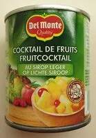 Mängden socker i Cocktail de fruit au sirop léger