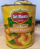 Mängden socker i Sliced peaches
