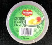 Mängden socker i Cocktail de 4 Fruits en jus