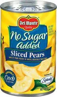Mängden socker i Sliced pears