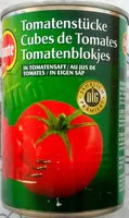 Mängden socker i Tomatenstücke