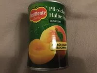 Mängden socker i Pfirsiche halbe Frucht