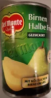 Mängden socker i Birnen halbe Frucht