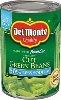 Mängden socker i Canned fresh cut blue lake low sodium cut green beans