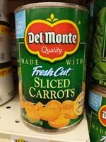 Mängden socker i Sliced carrots