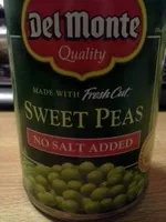 Mängden socker i Sweet Peas (no Salt added)
