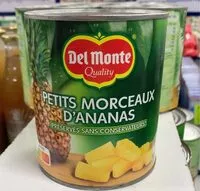 Mängden socker i Petits morceaux d’ananas
