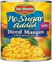Mängden socker i Diced Mangos