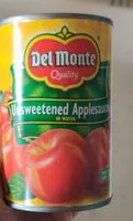 Mängden socker i Unsweetened applesauce in water