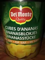 Mängden socker i Cubes d'ananas