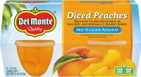 Mängden socker i No sugar added diced peaches