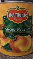 Mängden socker i Sliced peaches in extra light syrup