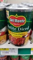 Mängden socker i Petite diced tomatoes with green chilies