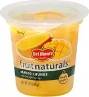 Mängden socker i Fruit Naturals, Mango Chunks In Extra Light Syrup