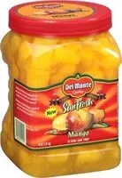 Mängden socker i Mango In Extra Light Syrup