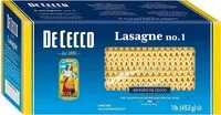 Mängden socker i Dececco pasta lasagna 1 pound no. 1