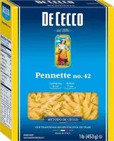 Mängden socker i De Cecco Pennettine no. 42
