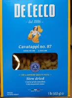 Mängden socker i Dececco, cavatappi, enriched macaroni product
