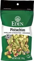 Mängden socker i Eden organic shelled & dry roasted pistachios