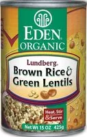 Mängden socker i Brown rice & green lentils