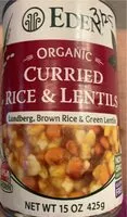 Mängden socker i Curried rice and lentils
