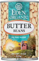 Mängden socker i Organic butter beans