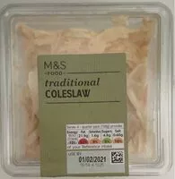 Mängden socker i Traditional Coleslaw